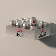 미니어처 맥주굿즈 음료 간판 모형 귀여운마그넷 냉장고자석 라이트, 아사히 한 박스