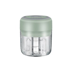 SR01 無線電動攪蒜器 清新綠 長續航 攪蒜器/絞肉機/切菜機/攪拌機/食物料理機/電動攪拌器 嬰兒副食品, 綠色