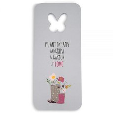 파빌리온 - 'Plant Dreams and Grow a Garden of Love' - 그레이 17.8x40.6cm 정원 무릎 패드, 55233