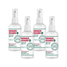 무무스가드플러스60ml 4개 모기기피제 진드기기피제 로하스인증 모기퇴치제, 60ml
