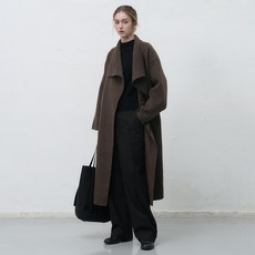 제너럴아이디어 WOMAN 핸드메이드 숄카라 롱코트 BROWN / WBE4L10539