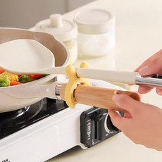 문스스토어어 국자받침 실리콘 받침대 조리도구, 옐로우, 1개, 엘로우