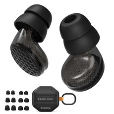 TONEZONE 소음차단 귀마개 실리콘 수면귀마개 수면용 정음 귀마개, 1세트, 블랙