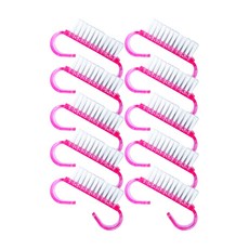 10개입 네일 더스트브러쉬 미니 손잡이c형, 1개, 10개입 c형손잡이-핑크