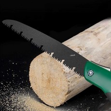 핸드 톱 소형 캠핑 아웃도어 휴대용 접이식 마체테 나무 톱질, 7인치 테프론 톱, 1개