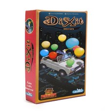 台灣發貨-12*8 厘米 DIXIT 隻言片語擴展包紙 牌遊戲 84 張卡 全英文 帶遊戲棋盤 派對智力玩具 聚會桌遊, 1個, 鏡子