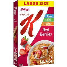 Kellogg's Special K Red Berries 아침 시리얼 좋은 섬유질 공급원 라지 사이즈 416.7g(14온스), 1, 416.7g