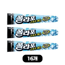 해태 저당 펜슬 아이스크림 폴라포 스포츠 제로, 16개, 120ml