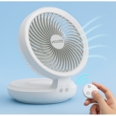 샤오미 EDON 벽걸이 미니 선풍기 무선 화장실 욕실 선풍기 무소음 무타공, 화이트 충전 모델 + 리모콘  플러그인 및 충전 가능