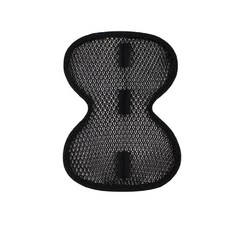 3D蜂巢網狀頭盔內襯墊，透氣減震防夾髮, 黑色8字款, 1個