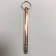 티타늄 휴대용 다기능 이쑤시개 키 체인 병 과일 포크 캠핑 도구 열쇠 고리 튜브 쥬얼리 B183, 04 RoseGold Color