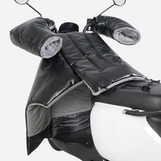 오토바이 방한 무릎 덮개 겨울 배달 보호대 방풍 워머 담요 커버 바람막이 방수 토시, PU 가죽    검정색