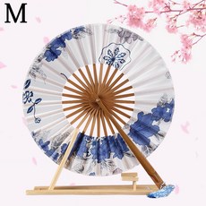 日式風車扇 禮品扇子 日本和風團扇 隨身折疊扇 女士摺扇, M