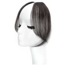 여성 앞머리 부분 가발 인모 1p 사이드뱅 똑딱이 피스 인모가발 패션가발 여자가발, 내추럴블랙, 1개, 내추럴블랙