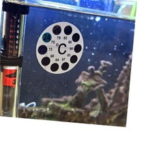 엠비아샵1 어항 온도계 스티커 원형 온도게이지