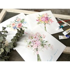 【體驗活動】祝福水彩韓式花束課程 Hazel老師親授 輕鬆學會水彩花藝技巧 創作獨一無二的祝福花束, 一人前往