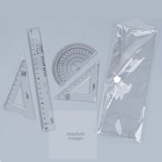 쏘굿픽 각도기자세트 각도기 삼각자 4종 세트