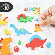 허니폼폼 EVA 놀이 스티커 (4종 택1), 1개, 알파벳숫자