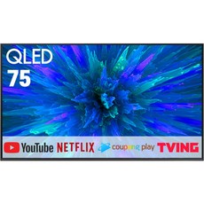 삼성전자 75인치 최신형 슬림베젤 4K UHD 스마트 TV, 방문설치, 스탠드형, QLED 75Q7F(25년형)