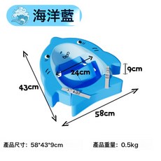 兒童游泳圈嬰兒游泳圈腋下圈0-3歲免充氣躺圈, 1個, 蛋蛋圈-海洋藍0-12個月:如圖