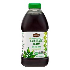 마드하바 유기농 공정 무역 아가베 1.3kg (2개 팩) Madhava Organic Fair Trade Agave 46 Ounce (Pack of 2), 46온스(2팩), 1개
