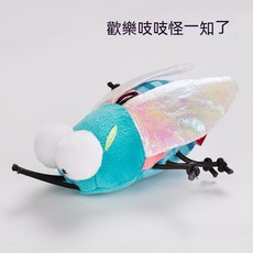 【台灣出貨】 寵物玩具 仿真發聲昆蟲 貓玩具 貓咪玩具 逗貓 貓咪電動毛絨玩具 寵物自嗨解悶用品 寵物用品 逗貓玩具, 知了, 1個