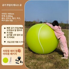 대형 풍선 축구공 파티 초대형 체육대회, 1m 테니스공 [차량용 펌프]