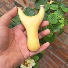 黃楊木原叉胖飛虎彈弓 高密度原木無漆 70弓門免綁快壓15撐頭快壓弓, 1個, 黃楊木原叉胖飛虎彈弓高密度原木無漆70弓