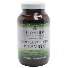 PIONEER 無麩質木薯維他命C素食膠囊, 1個, 120 件