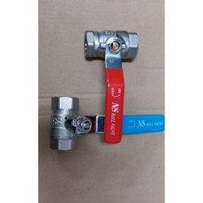 【棒棒腿五金】(附發票)耐信牌球閥 N.S球閥, 1個, 大流量球塞閥 3/4, 紅柄標準流量 藍柄為全流量