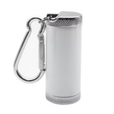 便攜式鑰匙圈菸灰缸，輕巧防風煙灰收納，時尚隨身菸灰盒, 珍珠白, 1個