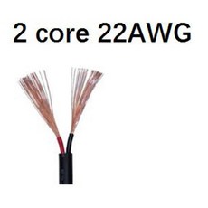 코어 피복 신호 라인 28 와이어 PVC 26AWG 오디오 구리 전원 22 커넥터 24 2464 코드 익스텐션 케이블 AWG 소프트, 20m, 2co 22awg, 1개