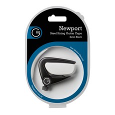 G7th Newport 系列 移調夾 - 民謠吉他/電吉他適用 旋鈕微調, 1個, 6弦專用-黑