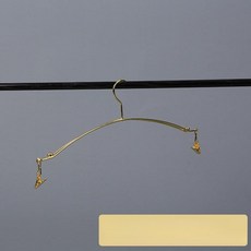 철제 옷걸이 속옷 란제리 카드 집게 골드 로즈, 10개, N001 더블라인 골드 브라걸이