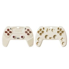 실리콘 젖니 원격 제어 게임 컨트롤러 개월 선물, 1개, 6. B white, 기본