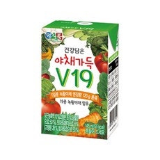 정식품 건강담은 야채가득 야채즙 V19, 2개, 145ml