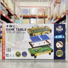 【Shark家具】四合一遊戲桌，桌上足球、撞球、桌球、冰球, 1個, 山姆檯球桌四合親子桌面遊戲玩具