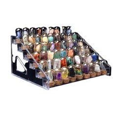 원석 장식품 과학 광물 교육 세트 희귀 암석 광석 표본 키트 고고학, A. 27종 세트(진열대)