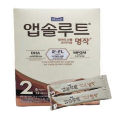 앱솔루트 프리미엄 명작 스틱분유 2단계, 20개입, 2개