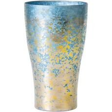 HORIE 鈦虹 純鈦杯 500ml 雙層 二重構造 高保冷, 1個, 藍色 500ml 單入