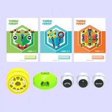 팀보로봇 헬로교재(10권묶음)+3종 블록세트(눈블록 큰바퀴 몸통블록), Hello 3 [7~8세 권장], 1개