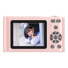 特價免運 新款ccd相機 4k數位相機 學生相機 復古相機 可上傳手機相機 復古相機 女生相機 高顏值禮物, 1個, H15粉色（無內存卡）