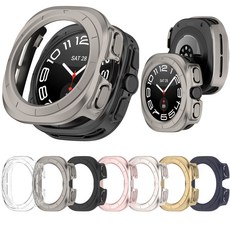 갤럭시워치7울트라 47mm 버튼커버형 하프백 케이스, 블루