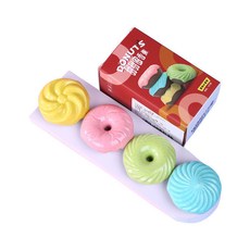 寵物香薰 甜甜圈造型 貓砂盆除味劑 固體香膏 4入裝, 1個, 香奈兒甜甜圈香薰【一盒4只】