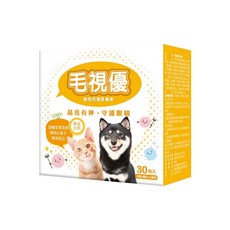 東森寵物 毛視優 30入 葉黃素 犬貓適用 熟齡毛孩護眼, 1個, 眼睛, 30份