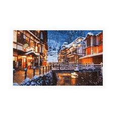 핀토(Pintoo) 프라제 지그소 퍼즐 1000피스 Evgeny Lushpin, 눈 덮인 긴야마 온천 마을 (일본), 1개