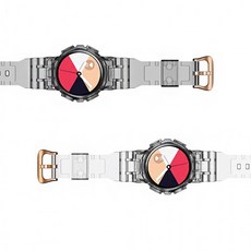스트랩 [D]갤럭시워치4/워치5공용 일체형 케이스 투명 40mm 스포츠 밴드 44mm