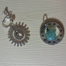 飾品DIY 耳環配飾 項鍊配飾 齒輪配飾 配件, 1個, 4《直徑約 17.5mm*厚1.4mm》
