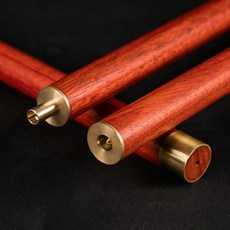 紅花梨木 太極棍 武術棍, 1個, 長110厘米直徑2.5厘米兩節組合