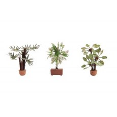 NOCH 14023 디오라마 미니어처 남유럽 지중해 식물 3개 세트 모형, 단품